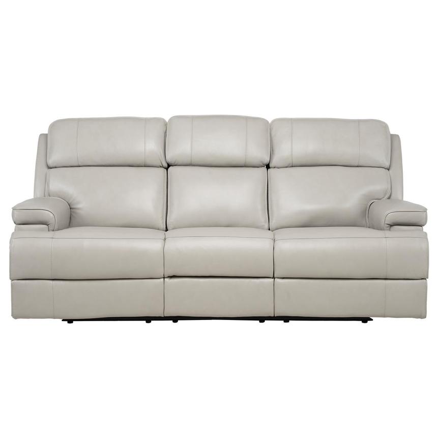 Alex Gray Leather Power Reclining Sofa main image, 1 of 12 images.