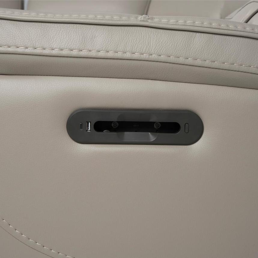 Granite Leather Power Reclining Sectional with 5PCS/2PWR  alternate image, 10 of 13 images.