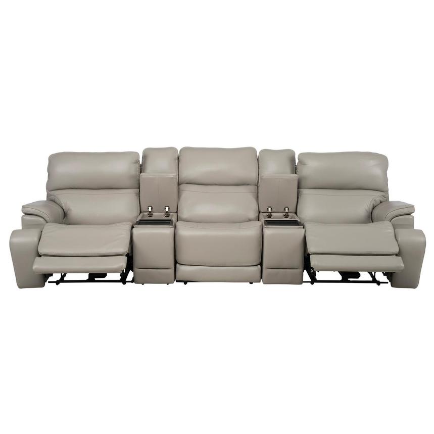 Granite Home Theater Leather Seating with 5PCS/2PWR alternate image, 3 of 15 images.