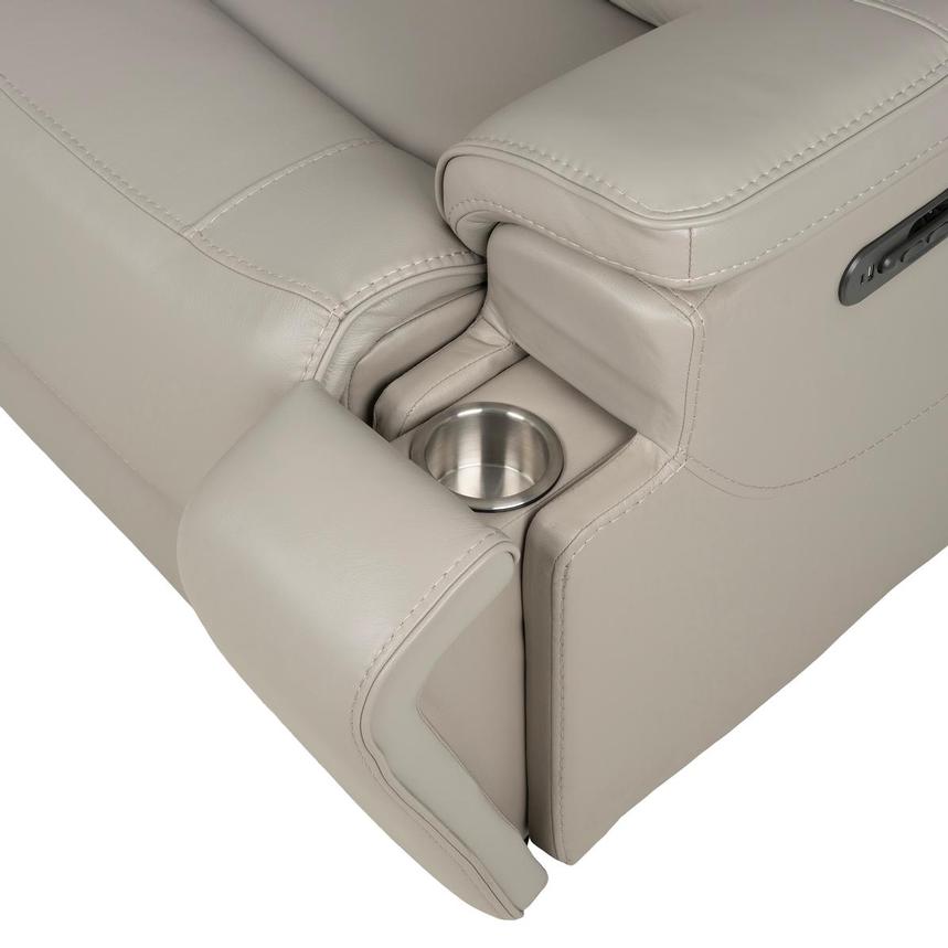 Granite Leather Power Reclining Sectional with 5PCS/2PWR alternate image, 8 of 13 images.