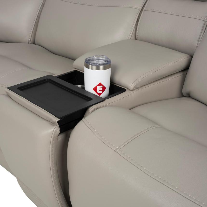 Granite Leather Power Reclining Sectional with 6PCS/2PWR alternate image, 5 of 15 images.
