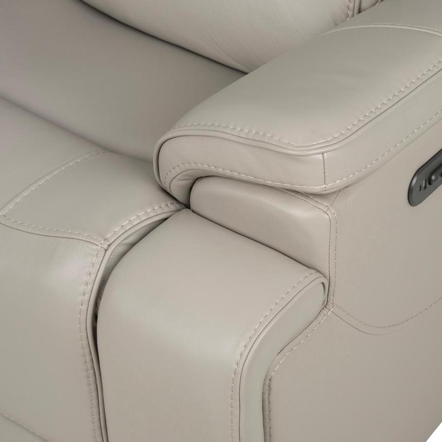 Granite Leather Power Reclining Sectional with 6PCS/2PWR alternate image, 10 of 15 images.
