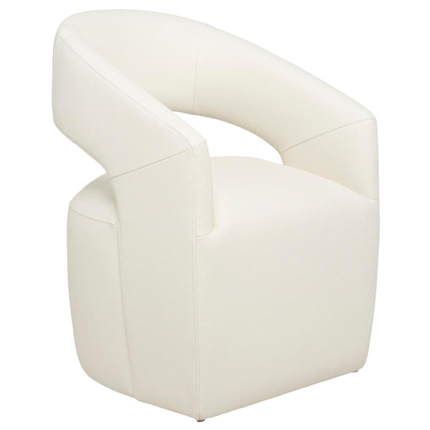 Lilly White Arm Chair w/Casters alternate image, 3 of 9 images.