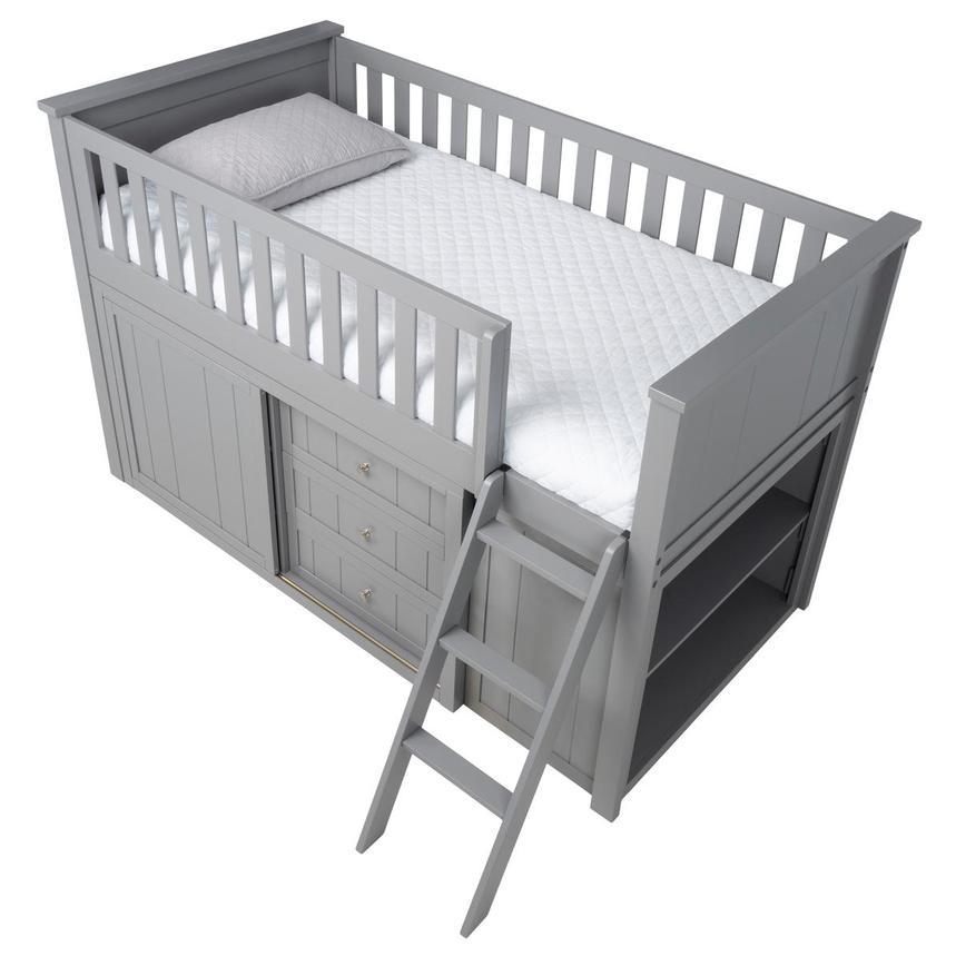 GALLERIAPIETROBAZZANTI&FIGLIO ブロンズ トリポッド Balto Gray Twin Loft Bed w/Storage | El Dorado Furniture
