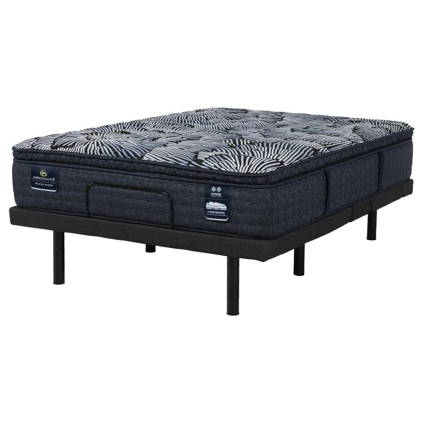 Lexton-Medium Pillow Top Twin XL Mattress w/Motion Renew Powered Base by Serta®  main image, 1 of 10 images.