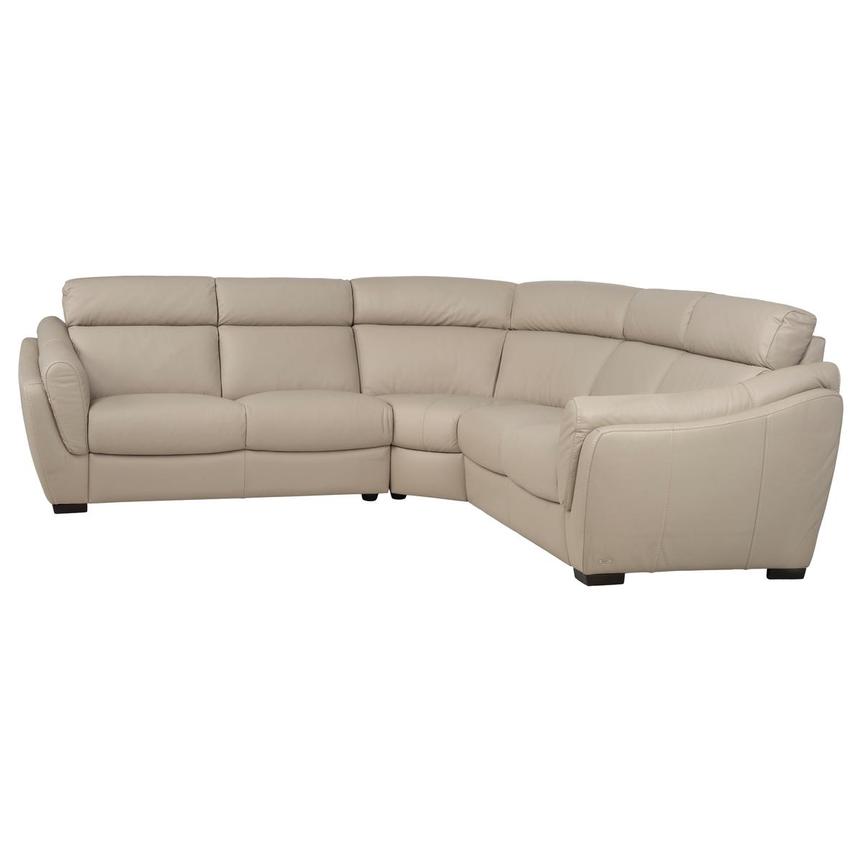 Mayfair 3-Piece Leather Sectional by Natuzzi Editions  alternate image, 2 of 7 images.