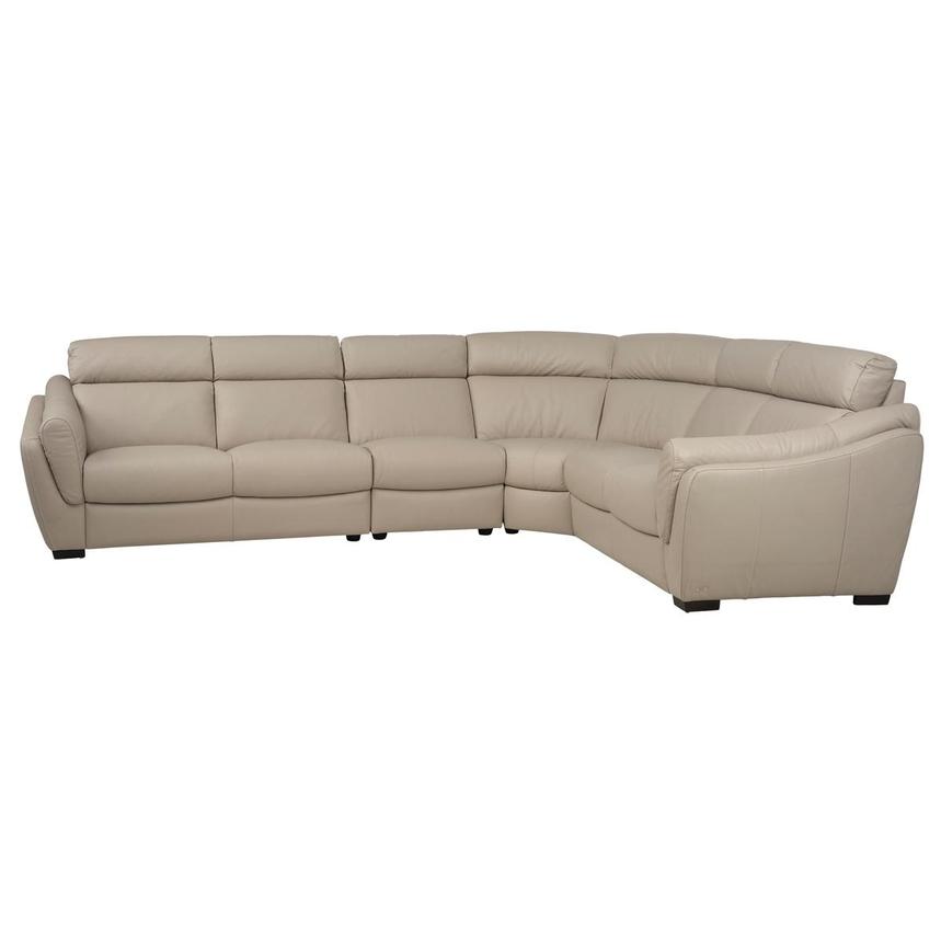 Mayfair 4 Piece Leather Sectional by Natuzzi Editions