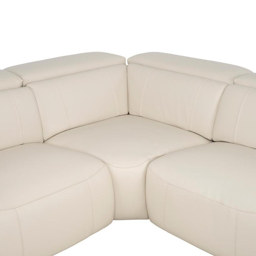 Cordova Cream Leather Power Reclining Sectional with 6PCS/3PWR  alternate image, 4 of 13 images.