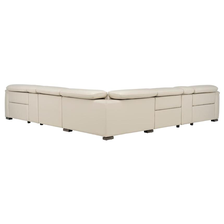Cordova Cream Leather Power Reclining Sectional with 7PCS/3PWR  alternate image, 8 of 13 images.