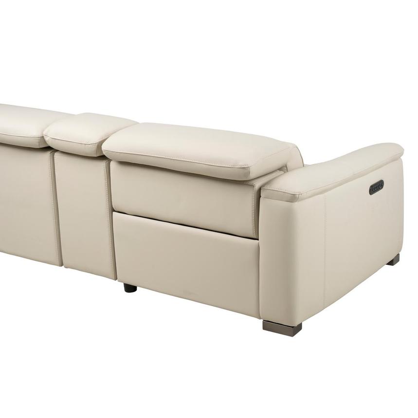 Cordova Cream Home Theater Leather Seating with 5PCS/3PWR alternate image, 8 of 13 images.
