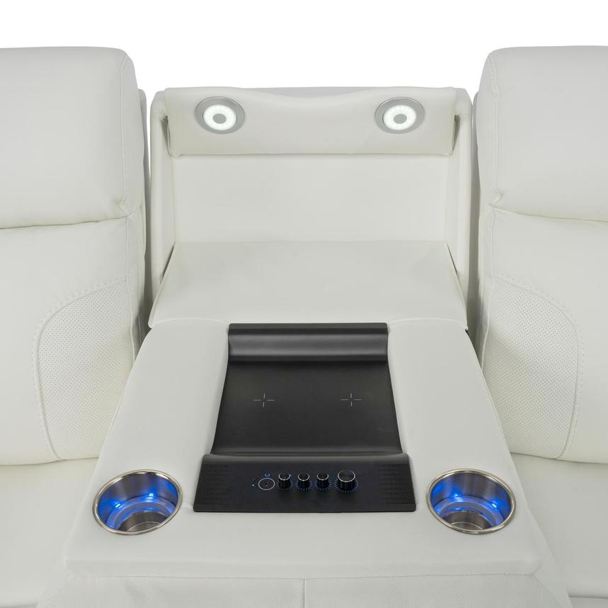 Zeus Leather Power Reclining Sofa  alternate image, 9 of 16 images.