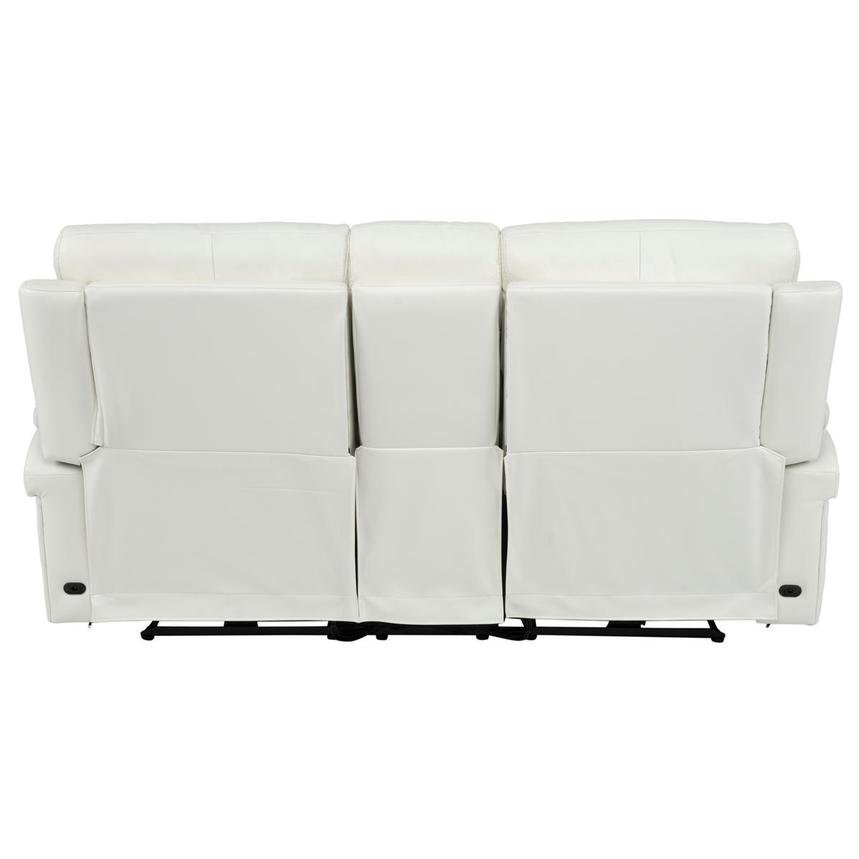 Zeus Leather Power Reclining Sofa w/Console | El Dorado Furniture