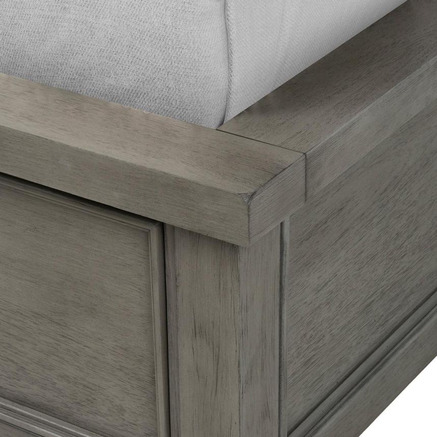 Justin Gray Queen Storage Bed  alternate image, 7 of 8 images.