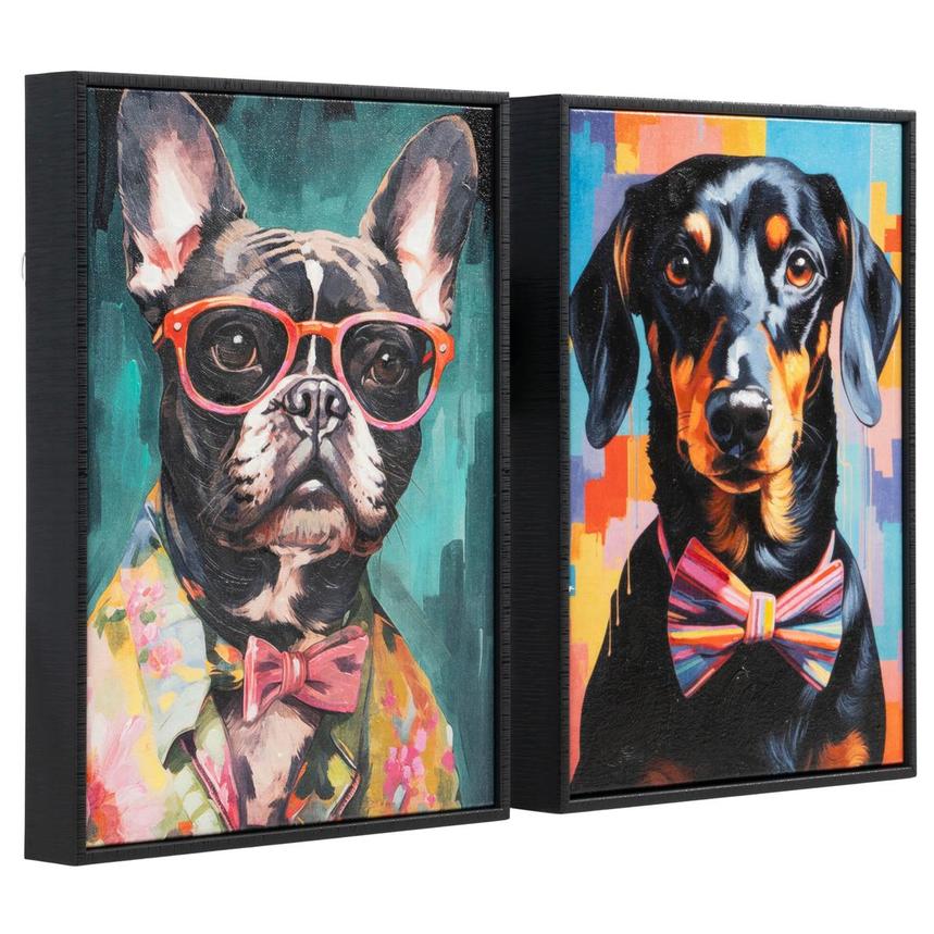 Bow Wow Chic Canvas Wall Art  alternate image, 2 of 6 images.