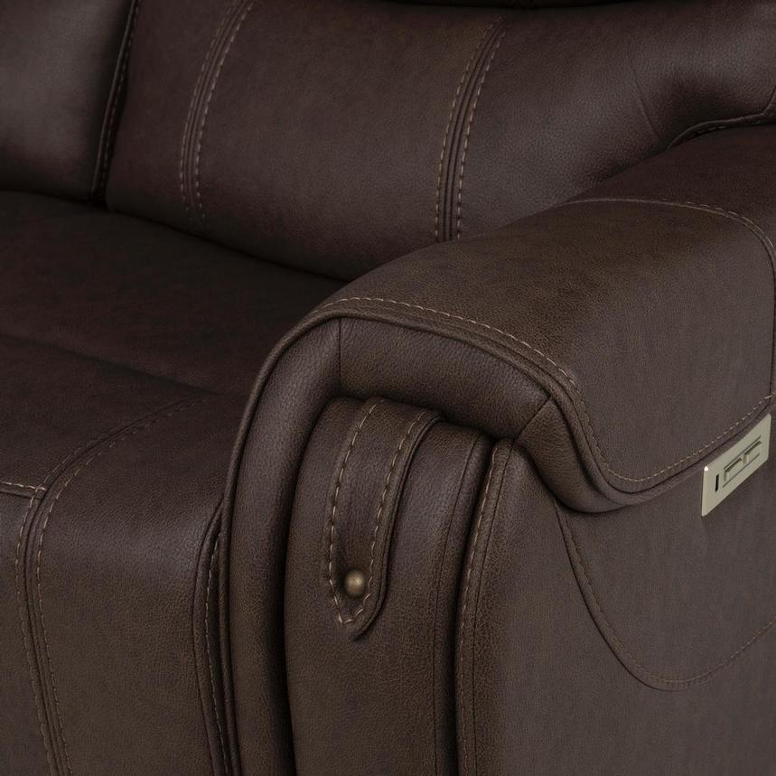 Capriccio Brown Power Reclining Sectional with 5PCS/3PWR  alternate image, 7 of 10 images.