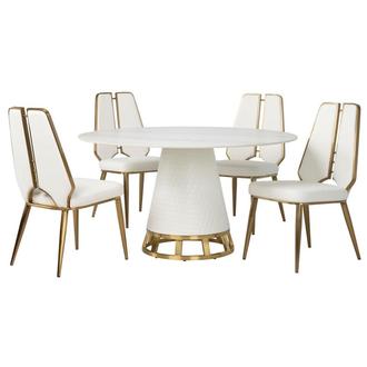 Khloe 5-Piece Round Dining Set