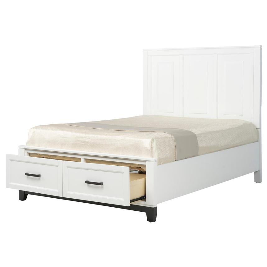 Eason White Full Storage Bed alternate image, 3 of 9 images.
