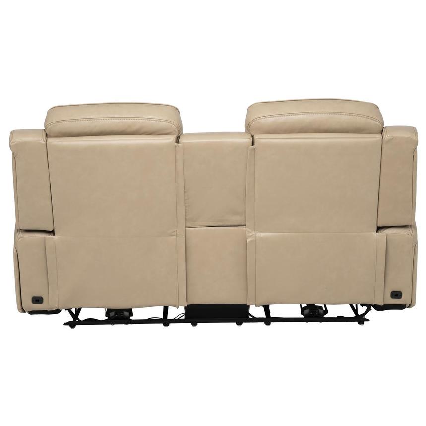 Epic Taupe Leather Power Reclining Loveseat alternate image, 5 of 12 images.