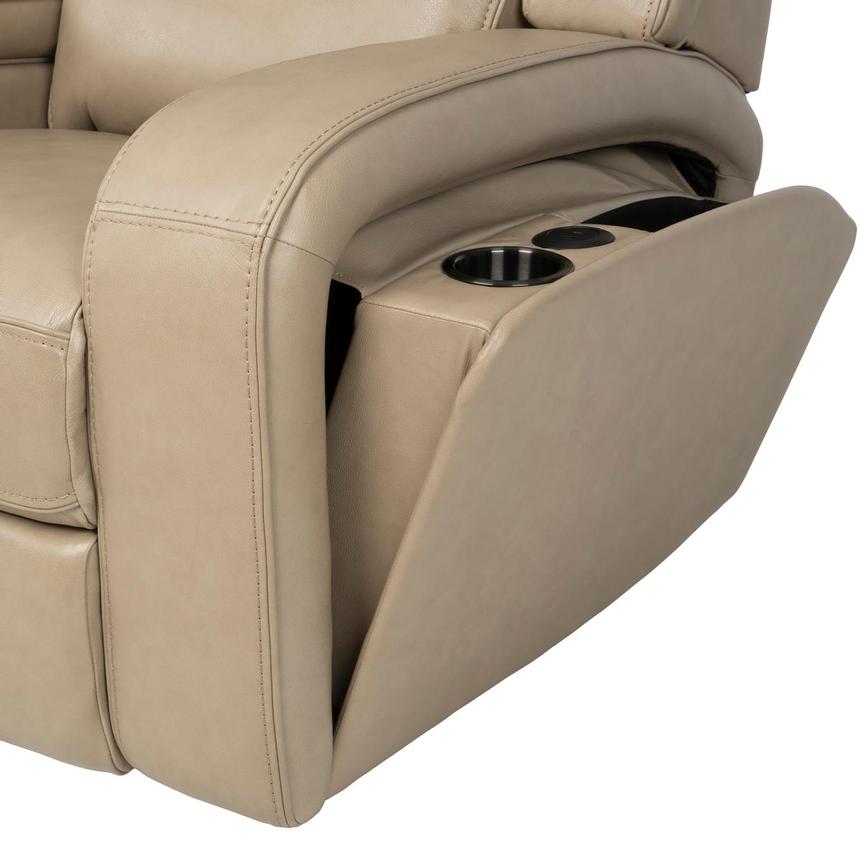 Epic Taupe Leather Power Recliner alternate image, 10 of 12 images.