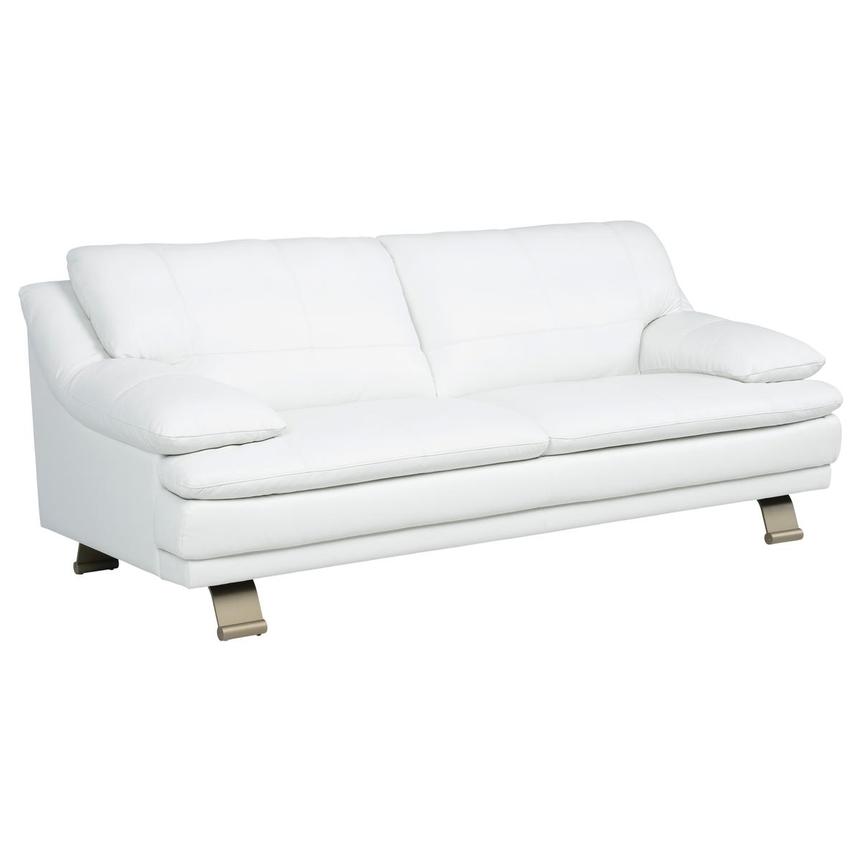 Rio White II Leather Sofa  alternate image, 2 of 7 images.