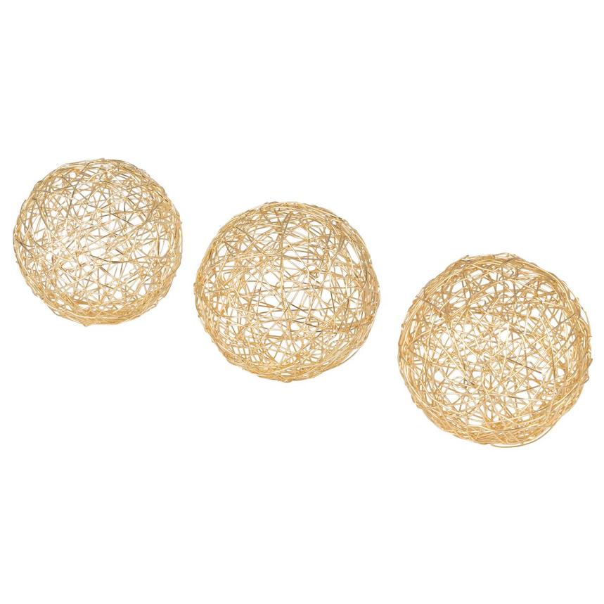 Wire II Gold Set of 3 Spheres  alternate image, 2 of 4 images.