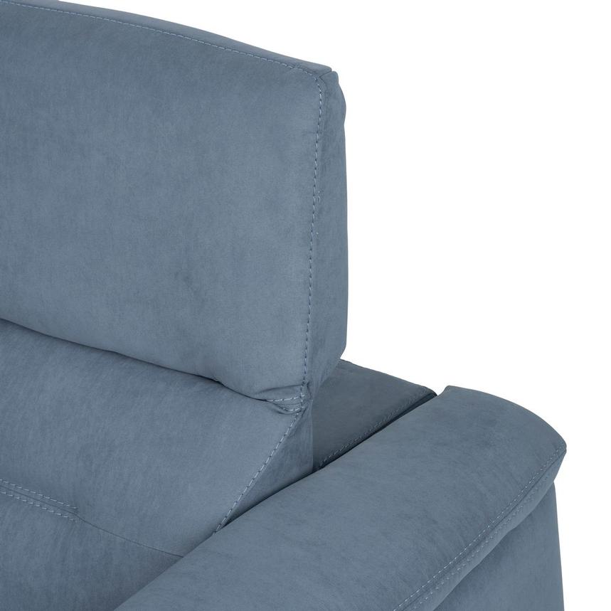 Claribel II Light Blue Power Reclining Sectional with 5PCS/2PWR  alternate image, 7 of 10 images.