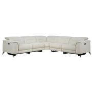 Claribel II Ivory Power Reclining Sectional with 5PCS/2PWR  main image, 1 of 10 images.