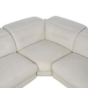 Claribel II Ivory Power Reclining Sectional with 6PCS/2PWR  alternate image, 4 of 13 images.