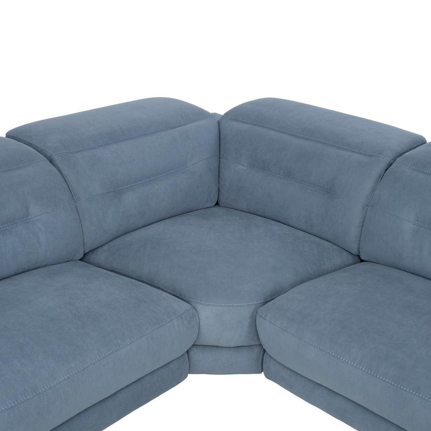 Claribel II Light Blue Power Reclining Sectional with 6PCS/2PWR  alternate image, 4 of 13 images.
