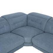 Claribel II Light Blue Power Reclining Sectional with 6PCS/2PWR  alternate image, 4 of 13 images.
