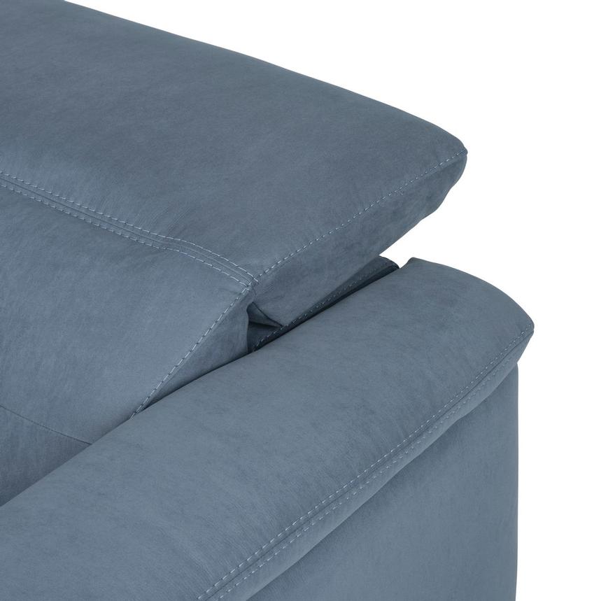 Claribel II Light Blue Power Reclining Sectional with 6PCS/2PWR  alternate image, 9 of 13 images.