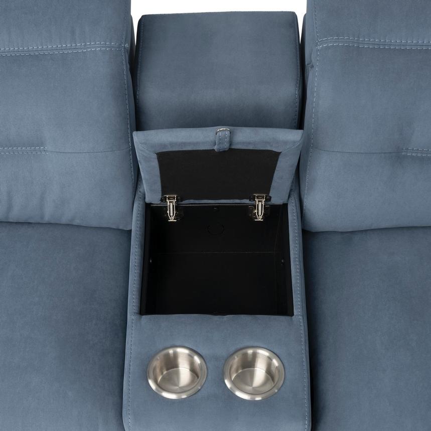 Claribel II Light Blue Home Theater Seating with 5PCS/2PWR  alternate image, 7 of 12 images.