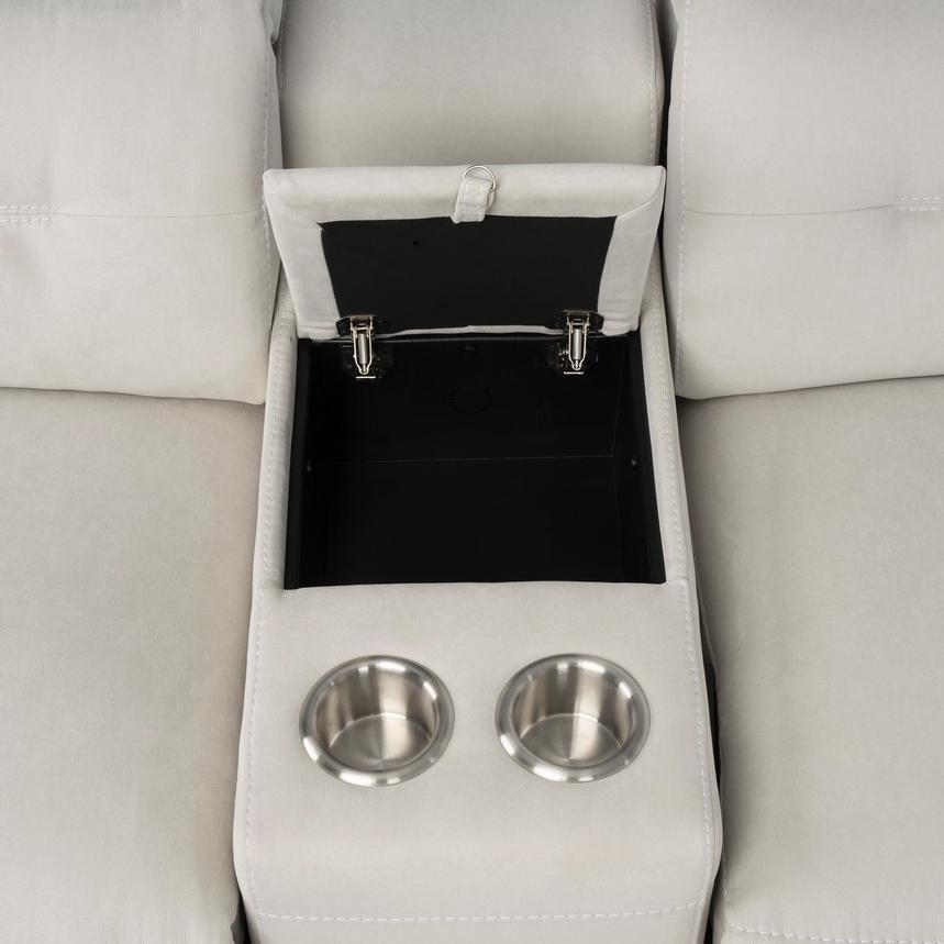 Claribel II Ivory Home Theater Seating with 5PCS/3PWR  alternate image, 7 of 12 images.