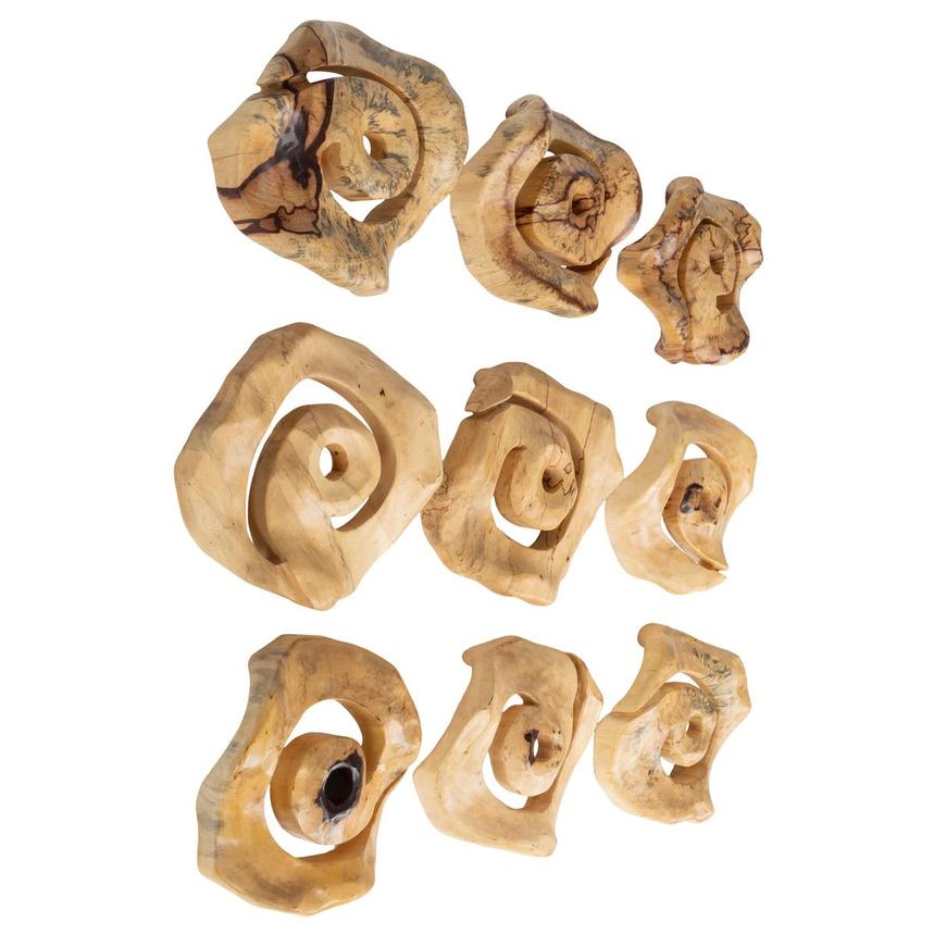 Spiral Tamarind Set of 9 Wall Decor  alternate image, 2 of 3 images.