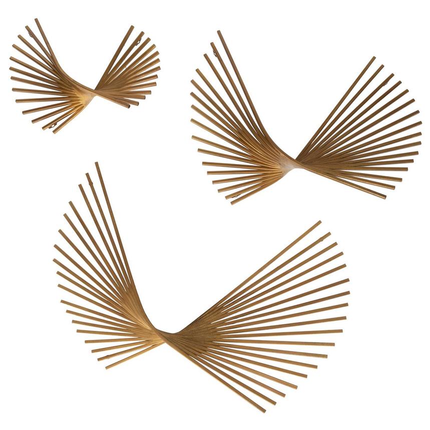 Golden Flock Set of 3 Wall Decor  main image, 1 of 6 images.