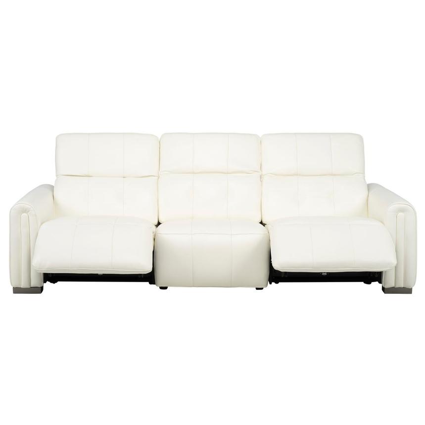 Dolomite White 2.0 3PWR Oversized Leather Sofa  alternate image, 2 of 13 images.