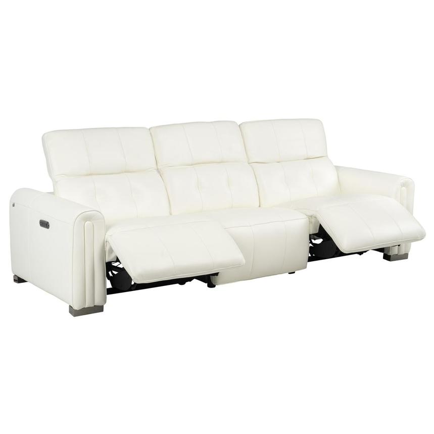 Dolomite White 2.0 3PWR Oversized Leather Sofa  alternate image, 4 of 13 images.