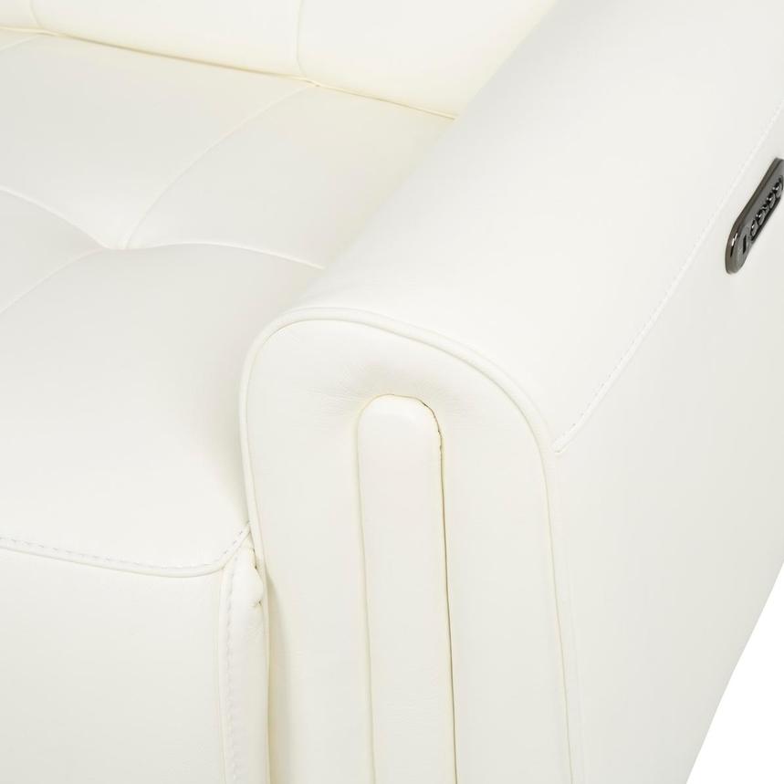 Dolomite White 2.0 3PWR Oversized Leather Sofa  alternate image, 9 of 13 images.