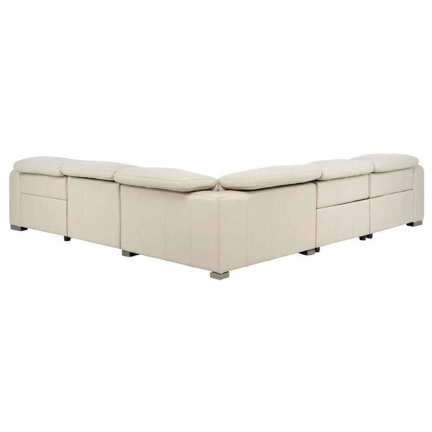 Dolomite Cream 2.0 Leather Power Reclining Sectional with 5PCS/2PWR  alternate image, 4 of 12 images.