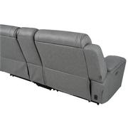 Cobalt 6PCS/3PWR Leather Power Reclining Sectional w/Beverage Cooler  alternate image, 8 of 19 images.