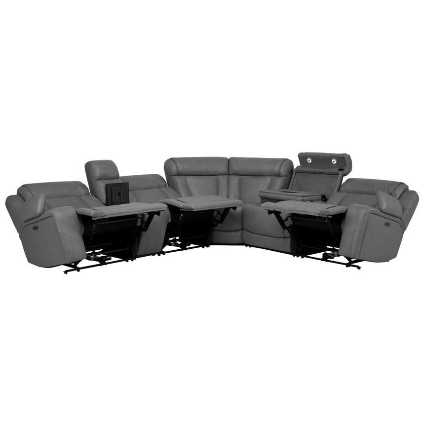 Cobalt 6PCS/3PWR Leather Power Reclining Sectional w