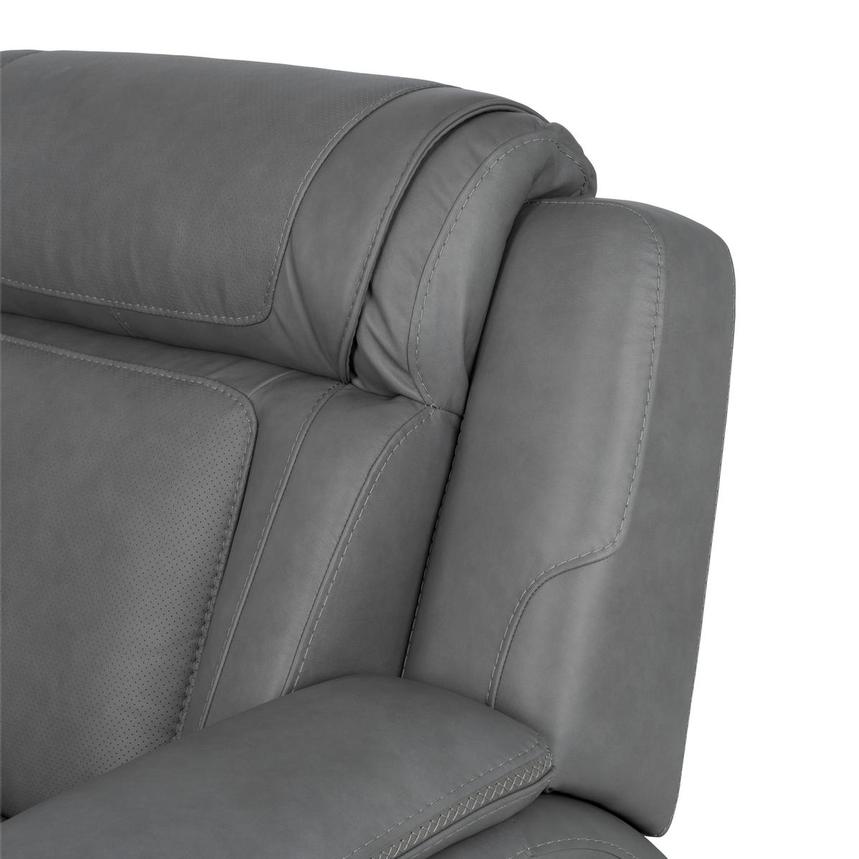 Odyssey Cobalt 6PCS/3PWR Leather Power Reclining Sectional w/Beverage Cooler  alternate image, 12 of 19 images.