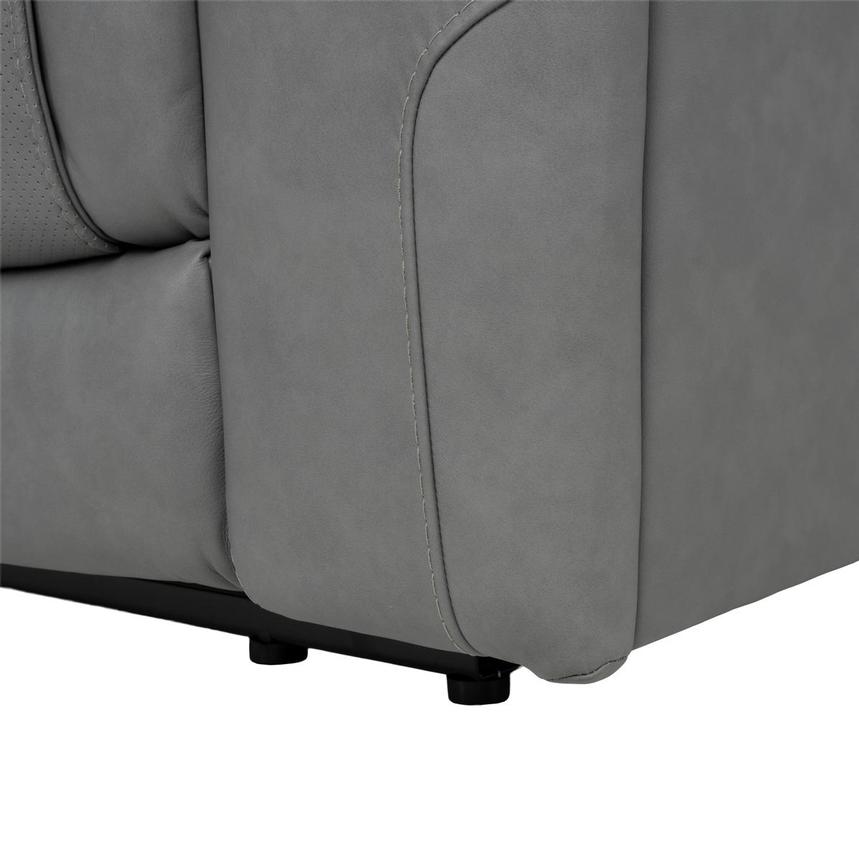 Odyssey Cobalt 6PCS/3PWR Leather Power Reclining Sectional w/Beverage Cooler  alternate image, 17 of 20 images.