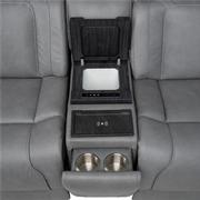 Cobalt 7PCS/3PWR Leather Power Reclining Sectional w/Beverage Cooler  alternate image, 7 of 18 images.