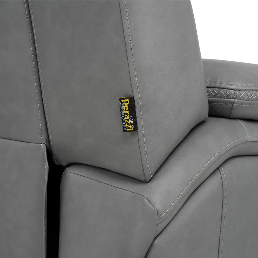 Odyssey Cobalt 7PCS/3PWR Leather Power Reclining Sectional w/Beverage Cooler  alternate image, 17 of 20 images.