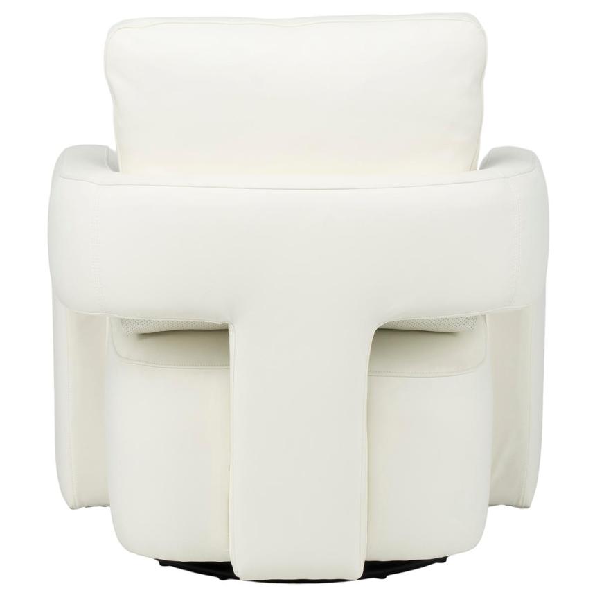 Carmello White Leather Swivel Chair  alternate image, 5 of 8 images.