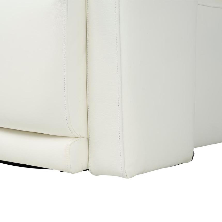 Carmello White Leather Swivel Chair alternate image, 8 of 8 images.