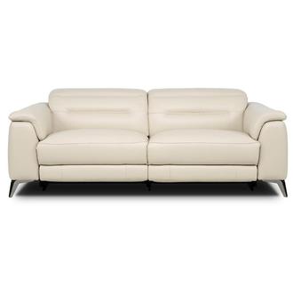 Anabel Cream 2.0 Leather Power Reclining Sofa