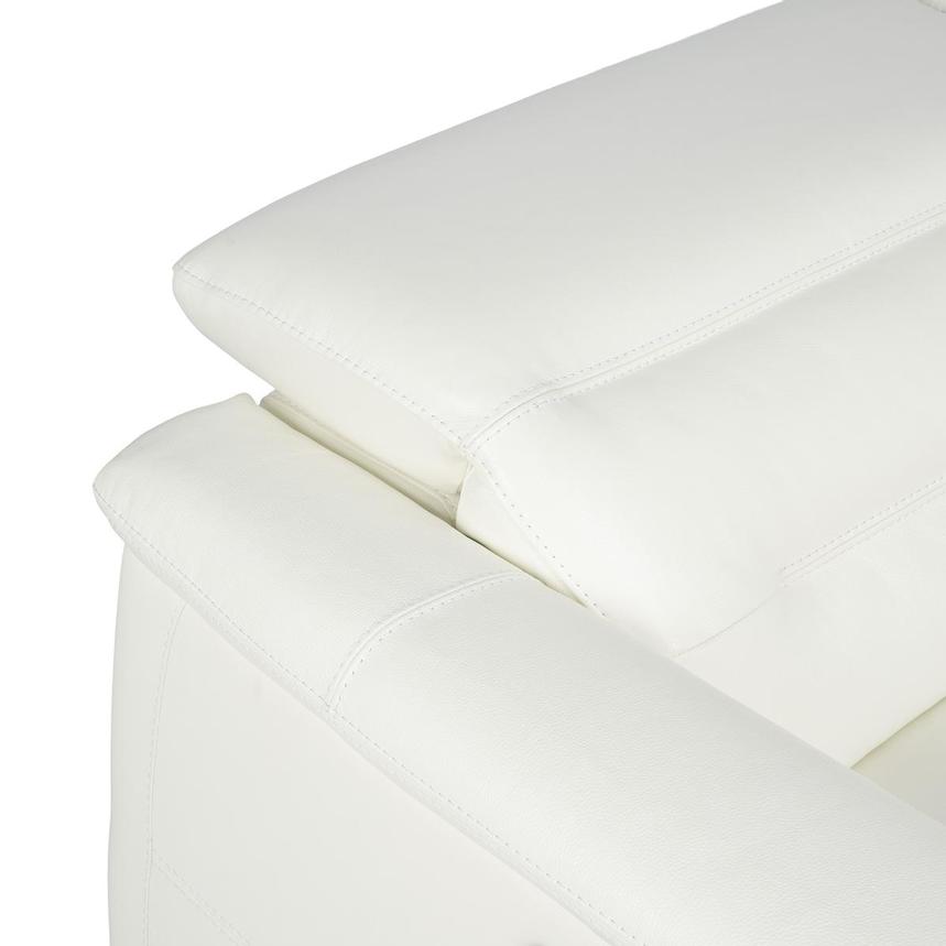Anabel White 2.0 Leather Power Reclining Sectional with 4PCS/2PWR  alternate image, 6 of 10 images.