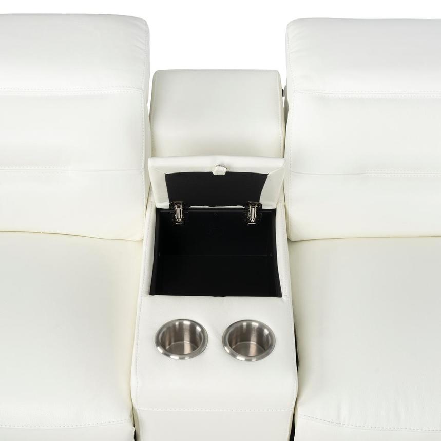 Anabel White 2.0 Leather Power Reclining Sectional with 6PCS/2PWR alternate image, 11 of 13 images.